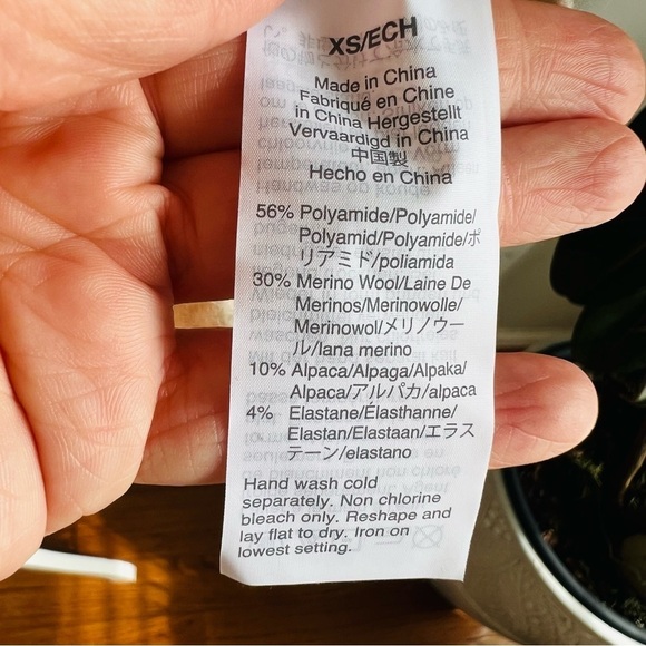 Madewell Payton Pullover Colorblock Wool Alpaca Sweater XS Coziest Yarn - Picture 8 of 10